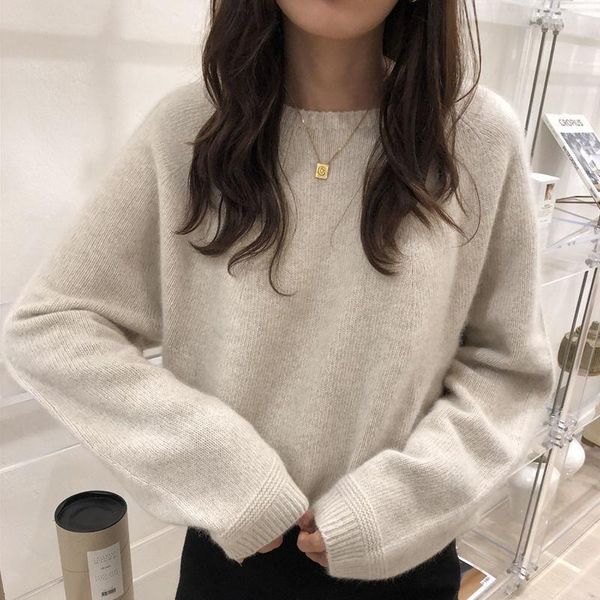 women 2021 autumn winter basic o-neck knitted jumpers sweater female casual loose long sleeve sweaters streetwear pullovers s899, White;black
women 2021 autumn winter basic o-neck knitted jumpers sweater female casual loose long sleeve sweaters streetwear pullovers s899, White;black