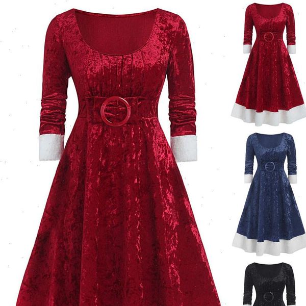 women christmas patchwork bandage long sleeve asymmetric o neck dress fashion elegant party dress new autumn 45, Black;gray
women christmas patchwork bandage long sleeve asymmetric o neck dress fashion elegant party dress new autumn 45, Black;gray