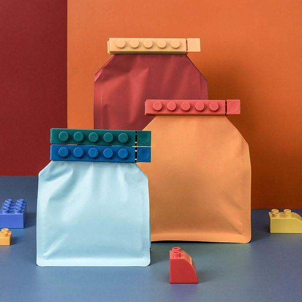 4pcs/set multi purpose bag clips sealing clip kitchen gadgets sealing storage clamp mix color pp large building block
4pcs/set multi purpose bag clips sealing clip kitchen gadgets sealing storage clamp mix color pp large building block