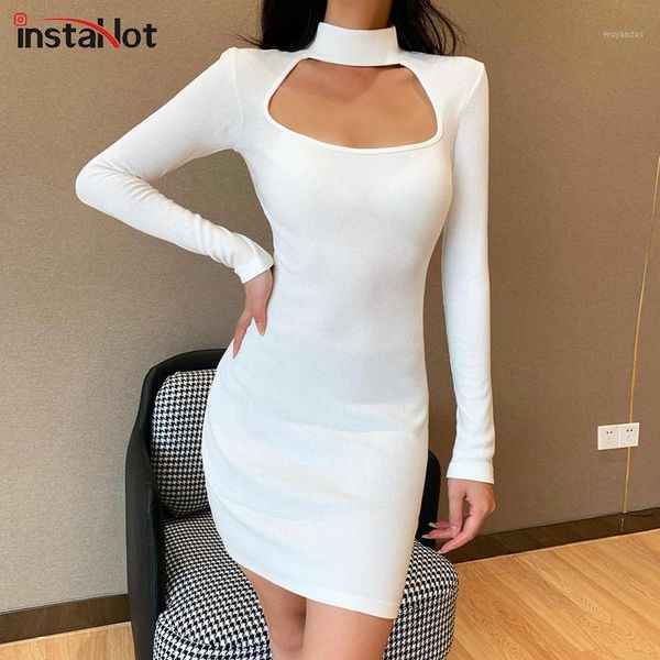 instafull sleeve elegant slim bodycon dress cotton mock choker streetwear casual autumn dress for women 2020 party dresses1, Black;gray
instafull sleeve elegant slim bodycon dress cotton mock choker streetwear casual autumn dress for women 2020 party dresses1, Black;gray