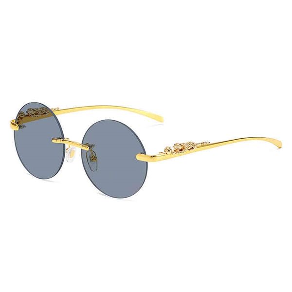 75% off online shop new card family leopard head round piece frameless sunglasses women's street pgraphy trend glasses men, White;black
75% off online shop new card family leopard head round piece frameless sunglasses women's street pgraphy trend glasses men, White;black