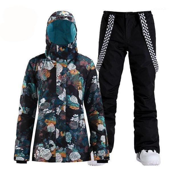skiing jackets -30 black flower women's snow suit wear outdoor sports costumes waterproof snowboard clothing sets jacket + pant girl1
skiing jackets -30 black flower women's snow suit wear outdoor sports costumes waterproof snowboard clothing sets jacket + pant girl1
