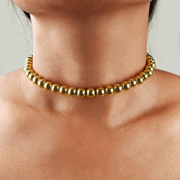 chokers fashion simple set ball short money decoration personality trend exaggerated gold necklace neck chain, Golden;silver
chokers fashion simple set ball short money decoration personality trend exaggerated gold necklace neck chain, Golden;silver