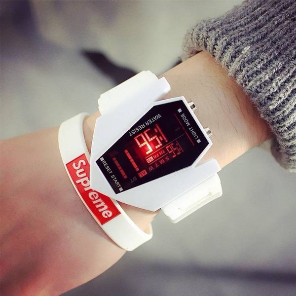 led aircraft new trend simple waterproof smart creative technology men's and women's watch
led aircraft new trend simple waterproof smart creative technology men's and women's watch