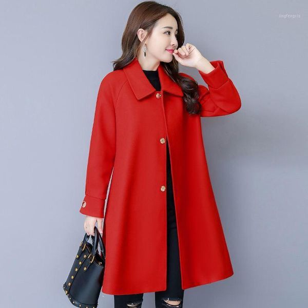 office lady cloak women long wool blend coat covered button cashmere jacket turn-down collar solid ladies coats1, Black
office lady cloak women long wool blend coat covered button cashmere jacket turn-down collar solid ladies coats1, Black