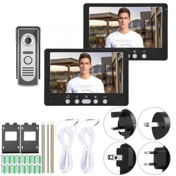 video door phones black 7in tft camera 2 monitors doorbell intercom night view system 815m12 110-240v1
video door phones black 7in tft camera 2 monitors doorbell intercom night view system 815m12 110-240v1