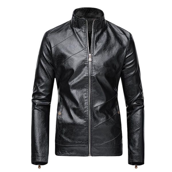 men's jacket solid fashion autumn winter casual leather jacket biker motorcycle zipper long sleeve coat blouses, Black;brown
men's jacket solid fashion autumn winter casual leather jacket biker motorcycle zipper long sleeve coat blouses, Black;brown