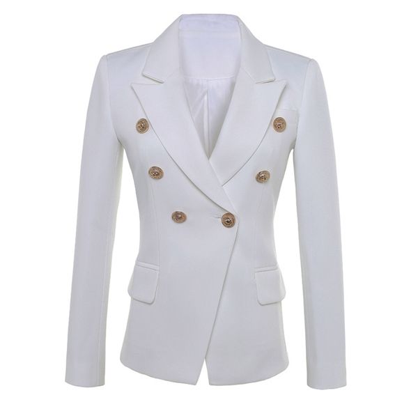 new fashion star style designer blazer women's gold buttons double breasted blazer plus size s-xxxl 201023, White;black
new fashion star style designer blazer women's gold buttons double breasted blazer plus size s-xxxl 201023, White;black