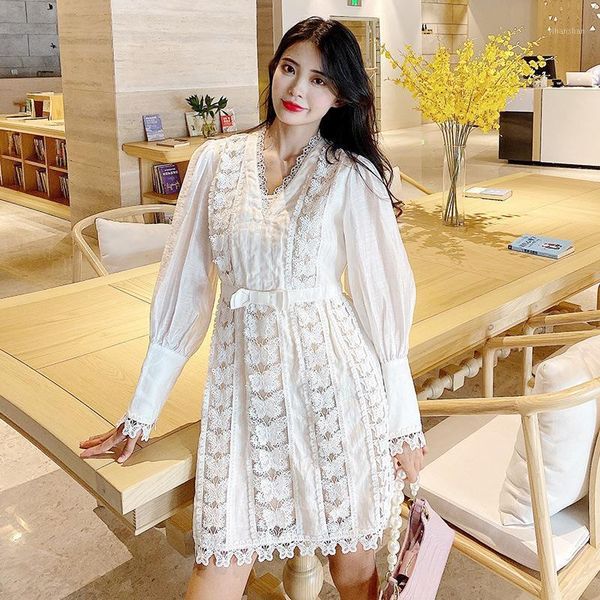 fancy butterfly lace embroidery white dress short one piece v neck lantern sleeve robe vestido renda french1, Black;gray
fancy butterfly lace embroidery white dress short one piece v neck lantern sleeve robe vestido renda french1, Black;gray