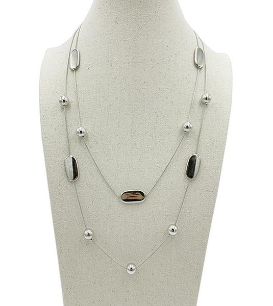 bohemia double layers chain necklace ccb beads long necklace for women bijoux new fashion jewelry fine gifts for mother 3 colors wmthce, Silver
bohemia double layers chain necklace ccb beads long necklace for women bijoux new fashion jewelry fine gifts for mother 3 colors wmthce, Silver