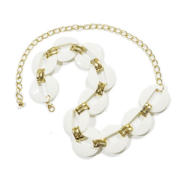 female fashion designer geometric body simple single layer waist chain women shell chain belt thin long silver gold metal belts, Black;brown
female fashion designer geometric body simple single layer waist chain women shell chain belt thin long silver gold metal belts, Black;brown