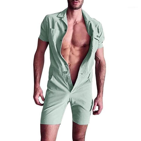 mens rompers overall one piece casual summer fashion jumpsuit new 20201, Black