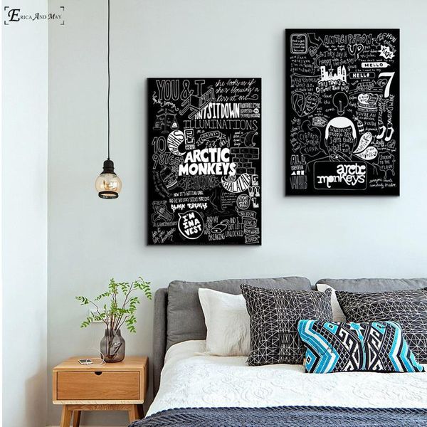 arctic monkeys музыкальная группа quote печать холст современная живопись плакаты wall art pictures для living room decoration no frame
arctic monkeys музыкальная группа quote печать холст современная живопись плакаты wall art pictures для living room decoration no frame