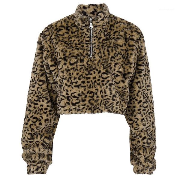 women's jackets women faux fur leopard winter jacket heated fleece cropped femme for ceket womens clothing ii50nsjk1, Black;brown
women's jackets women faux fur leopard winter jacket heated fleece cropped femme for ceket womens clothing ii50nsjk1, Black;brown