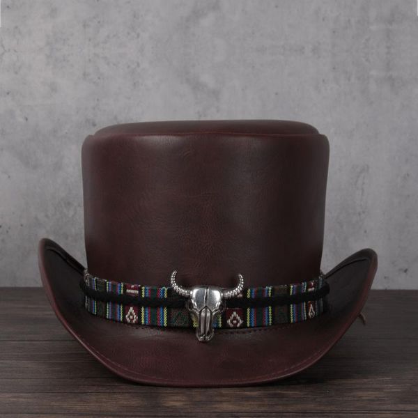 women men leather hat flat costume steampunk magician dress up party black roll brim hat, Blue;gray
women men leather hat flat costume steampunk magician dress up party black roll brim hat, Blue;gray