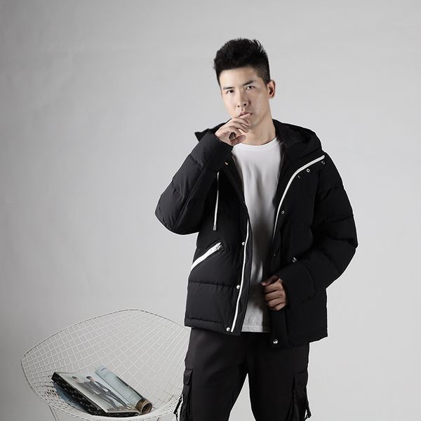 winter new simple men's down jacket solid color medium length men's fit hooded men's jacket casual coat q1209, Black
winter new simple men's down jacket solid color medium length men's fit hooded men's jacket casual coat q1209, Black