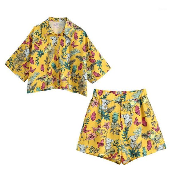 new summer women two piece set printed beach style soft short blouse & printed casual shorts loose ensemble femme1, Gray
new summer women two piece set printed beach style soft short blouse & printed casual shorts loose ensemble femme1, Gray