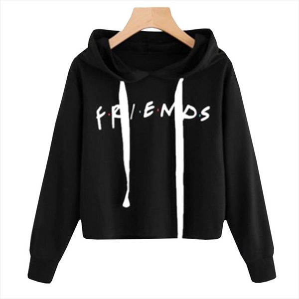 women friends show hoodie casual loose crop hooded solid hoodies friends letters print pullover long sleeve hoodies, Black
women friends show hoodie casual loose crop hooded solid hoodies friends letters print pullover long sleeve hoodies, Black