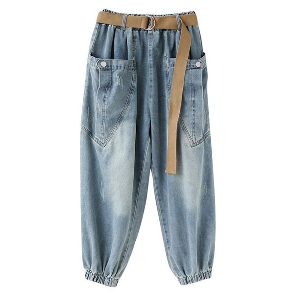 2021 spring release blue denim brem plus size stretched waist high pants jeans cargo brim ladies mujer p428 lswn, Black;white
2021 spring release blue denim brem plus size stretched waist high pants jeans cargo brim ladies mujer p428 lswn, Black;white