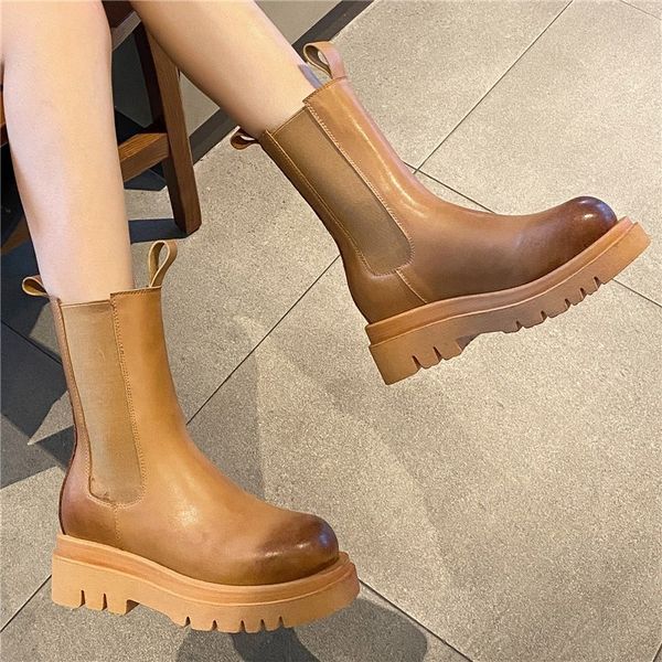 rasmeup stretch women's high boots genuine leather fashion women autumn round toe ladies platform fashion footwear 201125, Black
rasmeup stretch women's high boots genuine leather fashion women autumn round toe ladies platform fashion footwear 201125, Black