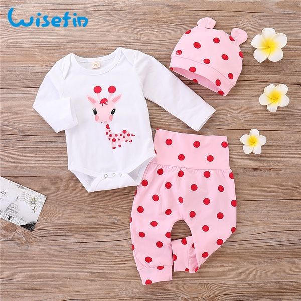 wisefin polka dot newborn baby girl outfits set cute giraffe infant girl clothing with hat winter autumn baby clothes for girl y200803, White
wisefin polka dot newborn baby girl outfits set cute giraffe infant girl clothing with hat winter autumn baby clothes for girl y200803, White