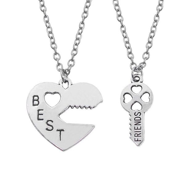 pendant necklaces friends necklace sliver heart key set friendship charm gift bff, Silver
pendant necklaces friends necklace sliver heart key set friendship charm gift bff, Silver