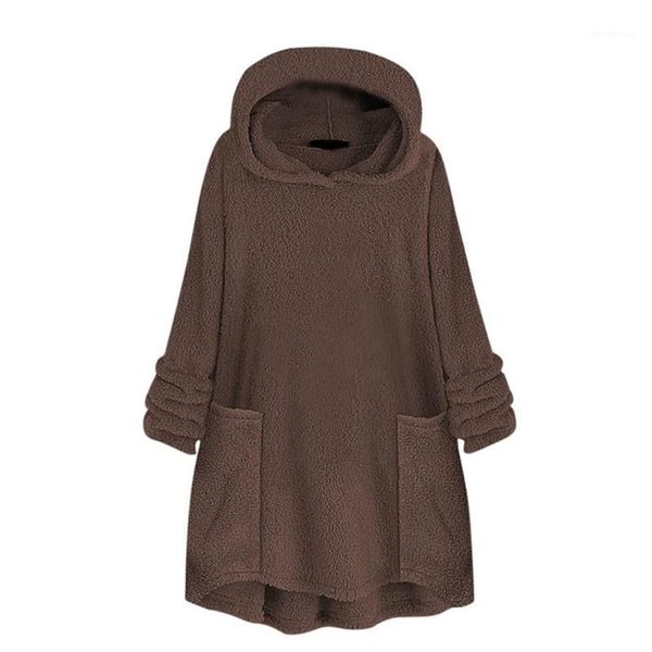 plus size womens pure color hooded collar woolen sweatshirt with pocket ladies casual long sleeve pullover blouse for streetwear1, Black
plus size womens pure color hooded collar woolen sweatshirt with pocket ladies casual long sleeve pullover blouse for streetwear1, Black