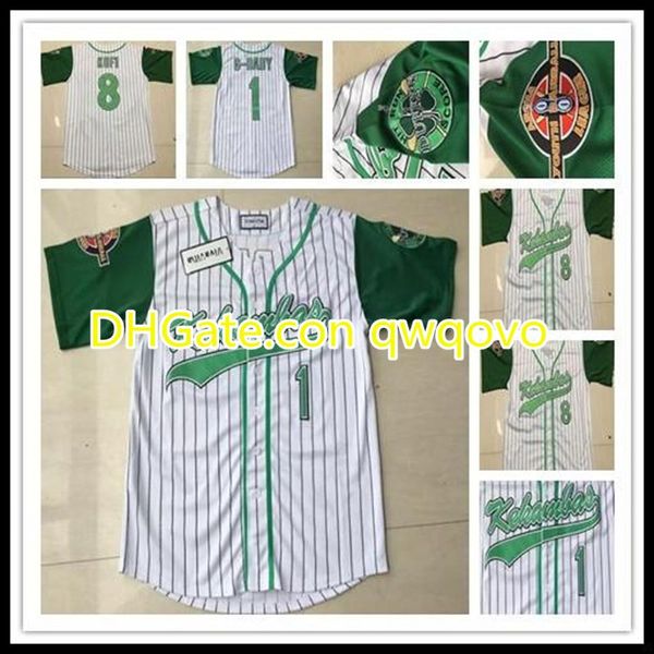 men usa movie kekambas sewn baseball 1 jarius g-baby evans embroidery sports shirts jerseys wholesale uniforms, Blue;black
men usa movie kekambas sewn baseball 1 jarius g-baby evans embroidery sports shirts jerseys wholesale uniforms, Blue;black