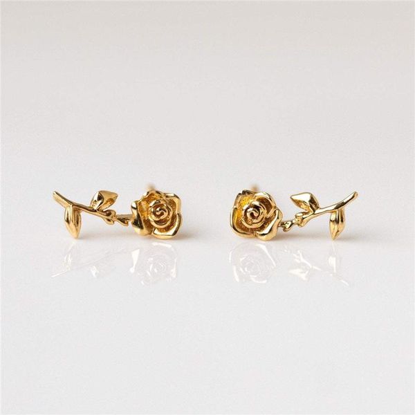 stud leaf rose earrings korean real 100% 925 sterling silver sweet temperament tassels personality a3, Golden;silver
stud leaf rose earrings korean real 100% 925 sterling silver sweet temperament tassels personality a3, Golden;silver
