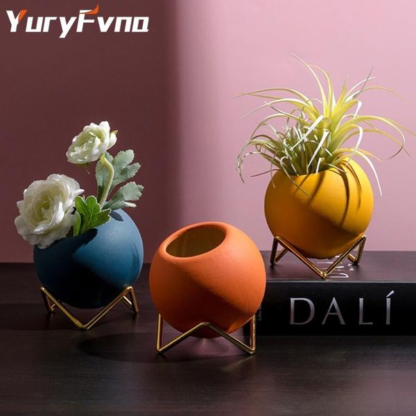 yuryfvna nordic ball wrought iron ceramic small flower pot deskbracket vase decorative decoration floral flower arrangement
yuryfvna nordic ball wrought iron ceramic small flower pot deskbracket vase decorative decoration floral flower arrangement