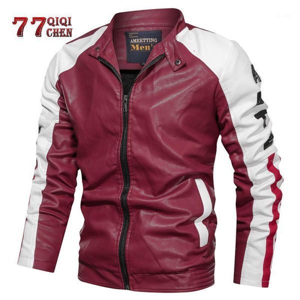 mens leather jackets stand collar moto pu jackets bomber slim fit coat male autumn contrast-color business outwear jaqueta couro1, Black
mens leather jackets stand collar moto pu jackets bomber slim fit coat male autumn contrast-color business outwear jaqueta couro1, Black