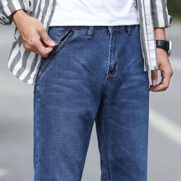 fatten up men's pants anti theft jeans in autumn and winter 2020, Blue
fatten up men's pants anti theft jeans in autumn and winter 2020, Blue