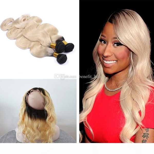 ombre color 1b 613 hair body wave hair bundles with pre plucked 360 full lace band frontal with baby hair, Black;brown
ombre color 1b 613 hair body wave hair bundles with pre plucked 360 full lace band frontal with baby hair, Black;brown