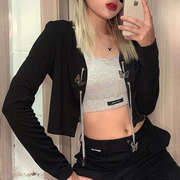 women's tracksuits nclagen butterfly chain open stitch crop long sleeve outerwear fitness letter label sporty tank women active two pie, Gray
women's tracksuits nclagen butterfly chain open stitch crop long sleeve outerwear fitness letter label sporty tank women active two pie, Gray