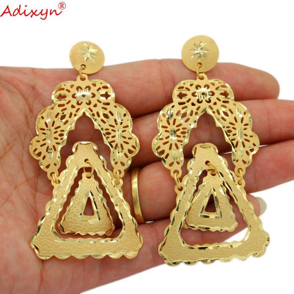 adixyn light weight dubai earrings for women girls 24k gold color ethnic drop earring african jewelry party gifts n01068, Silver
adixyn light weight dubai earrings for women girls 24k gold color ethnic drop earring african jewelry party gifts n01068, Silver