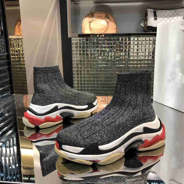 2021 new designer sock sneakers classical speed trainers mid sock sneakers casual runners shoes with boxes quality, Black
2021 new designer sock sneakers classical speed trainers mid sock sneakers casual runners shoes with boxes quality, Black