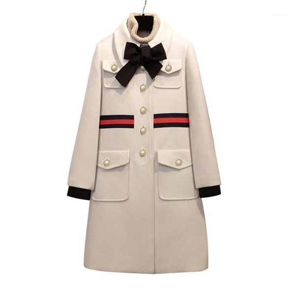 women long wool coat 2020 bow pocket wool spring jacket women slim girl's coat long cashmere coats preppy style elegant blend1, Black
women long wool coat 2020 bow pocket wool spring jacket women slim girl's coat long cashmere coats preppy style elegant blend1, Black