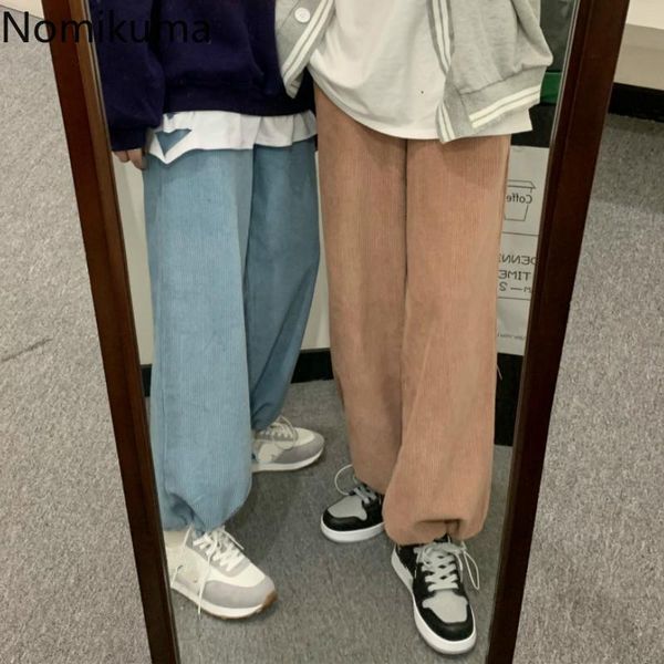women's pants & capris nomikuma korean style corduroy casual women solid color straight loose trousers drawstring autumn pantalones 3d4, Black;white
women's pants & capris nomikuma korean style corduroy casual women solid color straight loose trousers drawstring autumn pantalones 3d4, Black;white