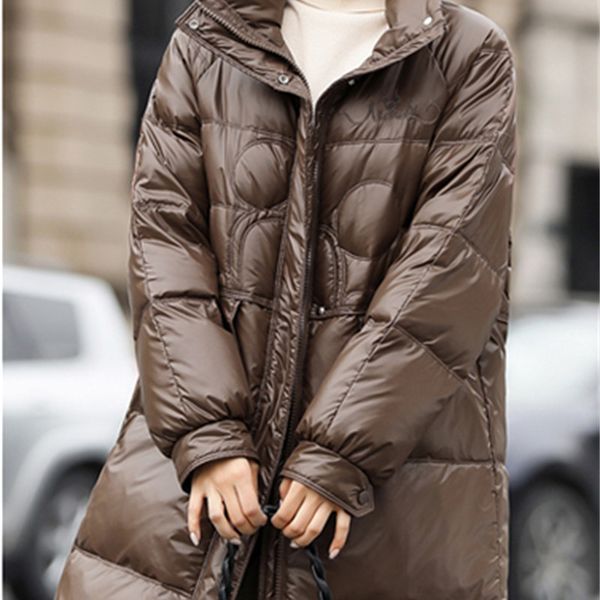 2021 new winter down women's mid-length collar european and loose foot wear jacket x635, Black
2021 new winter down women's mid-length collar european and loose foot wear jacket x635, Black
