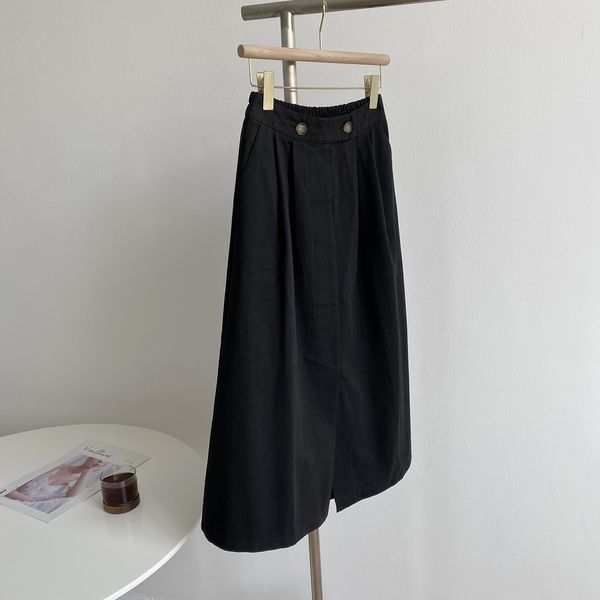 2021 new high a-line autumn elegant long cotton skirt femme back stretch waist jupe saia women skirts azlu, Black
2021 new high a-line autumn elegant long cotton skirt femme back stretch waist jupe saia women skirts azlu, Black