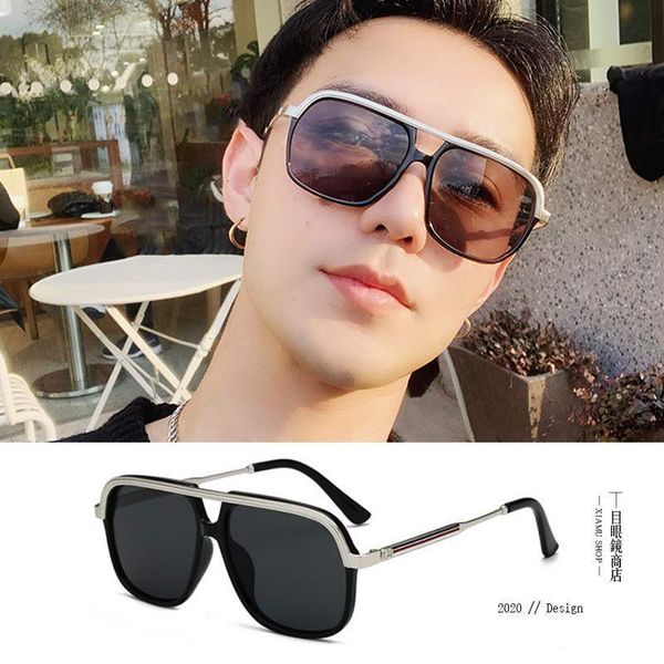 tyrannosaurus glasses box male ins personality show thin double beam square driving net red sunglasses, White;black
tyrannosaurus glasses box male ins personality show thin double beam square driving net red sunglasses, White;black