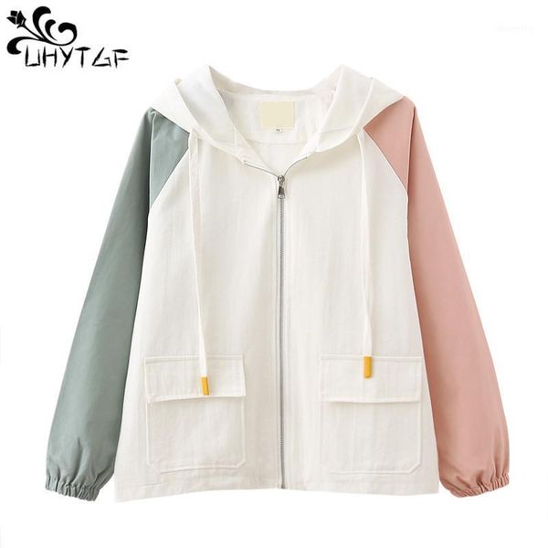 women's jackets uhytgf women bomber jacket zipper coat plus size wild hooded female spring autumn 2021 long sleeve basic x2411, Black;brown
women's jackets uhytgf women bomber jacket zipper coat plus size wild hooded female spring autumn 2021 long sleeve basic x2411, Black;brown
