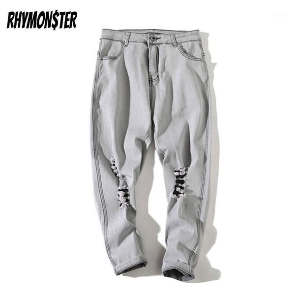 rhymonster ripped white washed denin jeans 2021 4 season streetwear fashion denim trousers high street casual denin harem jeans1, Blue
rhymonster ripped white washed denin jeans 2021 4 season streetwear fashion denim trousers high street casual denin harem jeans1, Blue