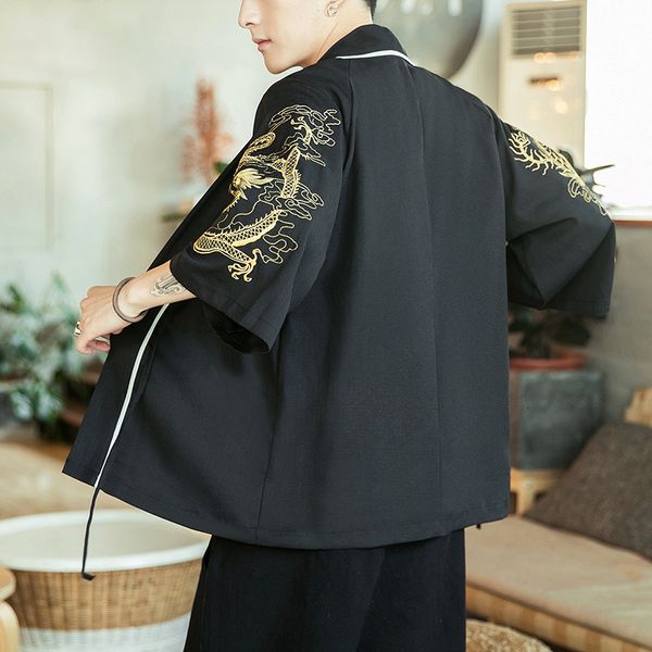Embroidered Mode Kimono Cardigan Thin Spring Summer 3/4 Male Sleeve Han New Shirt 2021 Jn9n, White;black
Embroidered Mode Kimono Cardigan Thin Spring Summer 3/4 Male Sleeve Han New Shirt 2021 Jn9n, White;black