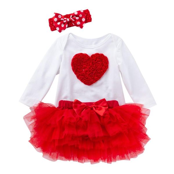 valentine's day baby girls clothes set rose patched bodysuit+tutu skirt+headband infant girls princess party dress outfits h50, White
valentine's day baby girls clothes set rose patched bodysuit+tutu skirt+headband infant girls princess party dress outfits h50, White