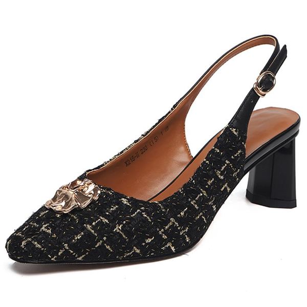 checkered women heels pumps metal decor female single shoes slingbacks ladies heels fashion quality buckles shoes mujer, Black
checkered women heels pumps metal decor female single shoes slingbacks ladies heels fashion quality buckles shoes mujer, Black