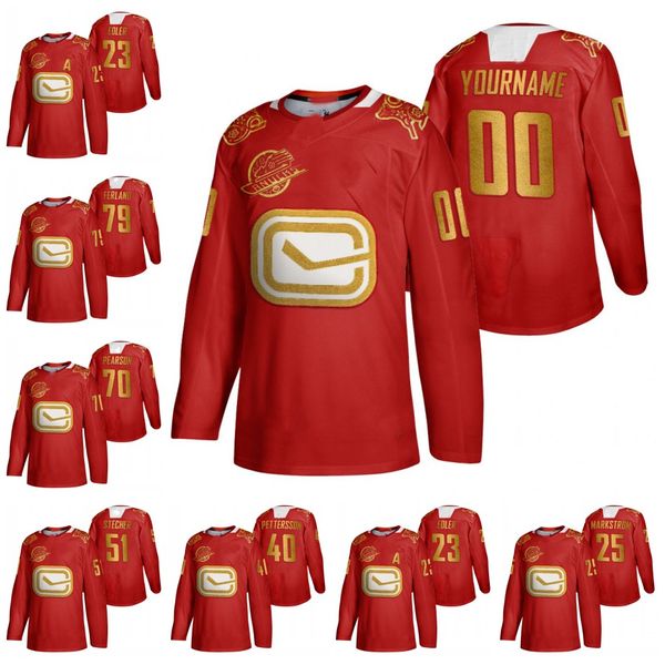 2020 chinese new year vancouver carnac #40 elias pettersson 70 tanner pearson jacob markstrom custom year of the rat red hockey jersey, Black
2020 chinese new year vancouver carnac #40 elias pettersson 70 tanner pearson jacob markstrom custom year of the rat red hockey jersey, Black