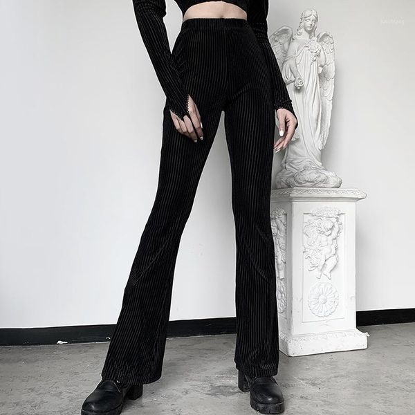 women female ladies striped retro elastic slim casual gothic velvet vintage high waist bell bottoms wide leg pants1, Black;white
women female ladies striped retro elastic slim casual gothic velvet vintage high waist bell bottoms wide leg pants1, Black;white