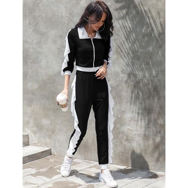 two piece women set autumn casual full sleeve crop long solid skinny pants 2pcs outfits autumn for woman clothes, Gray
two piece women set autumn casual full sleeve crop long solid skinny pants 2pcs outfits autumn for woman clothes, Gray