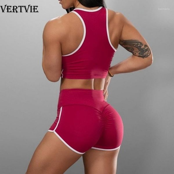yoga outfits vertvie sport active wear matching set women sleeveless workout bodycon 2 piece skinny crop biker shorts outfits1, White;red
yoga outfits vertvie sport active wear matching set women sleeveless workout bodycon 2 piece skinny crop biker shorts outfits1, White;red